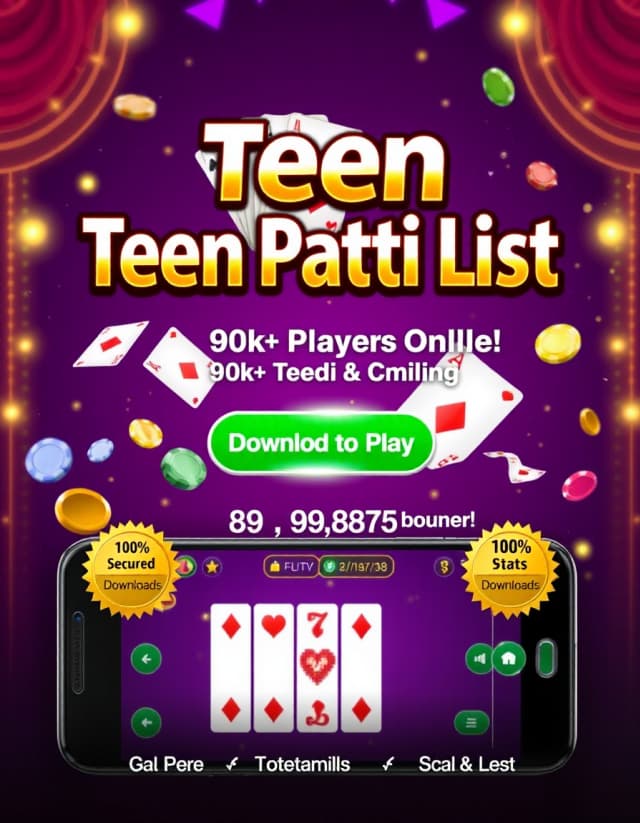 Teen Patti List Banner